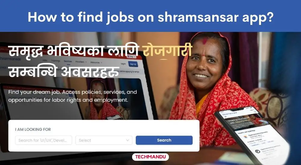 How to find job on shramsansar app